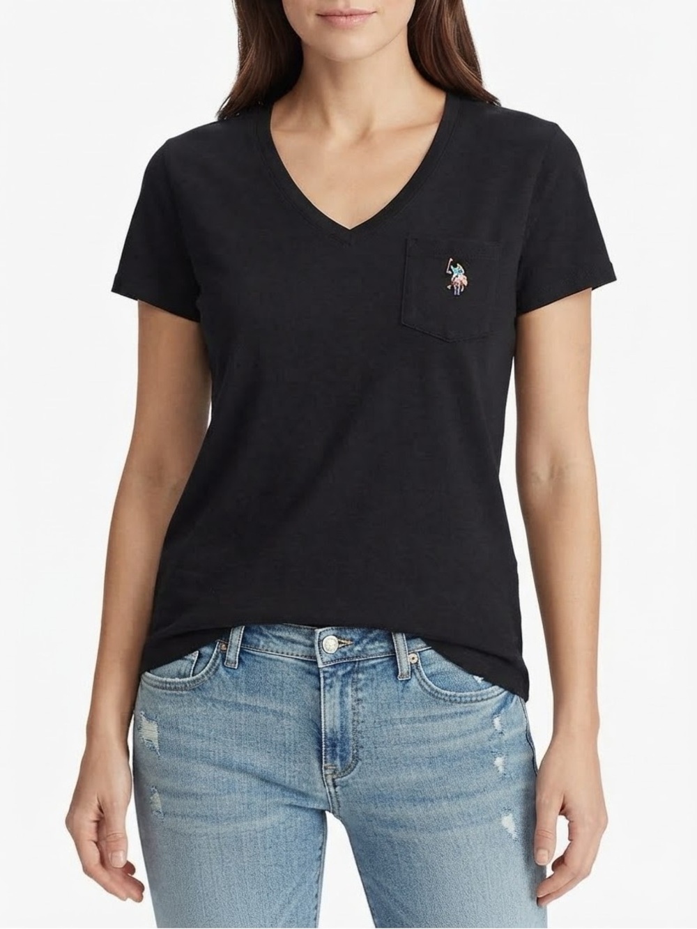 Polo Ralph Lauren Black V-Neck Tee